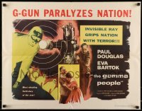 5g143 GAMMA PEOPLE 1/2sh '56 G-gun paralyzes nation, great image of hypnotized Gamma people!