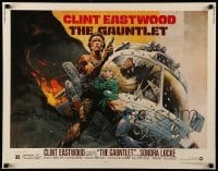 5g145 GAUNTLET 1/2sh '77 great art of Clint Eastwood & Sondra Locke by Frank Frazetta!