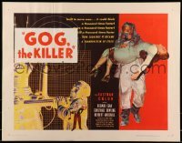 5g160 GOG style B 1/2sh '54 sci-fi, wacky Frankenstein of steel robot destroys its makers!