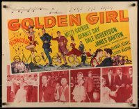 5g162 GOLDEN GIRL 1/2sh '51 art of sexy Mitzi Gaynor, Dale Robertson & Dennis Day!