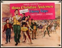 5g170 HANS CHRISTIAN ANDERSEN style B 1/2sh '53 cool montage of Danny Kaye, Zizi Jeanmarie & cast!