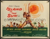 5g211 ISLAND IN THE SUN 1/2sh '57 James Mason, Joan Fontaine, Dorothy Dandridge, Harry Belafonte