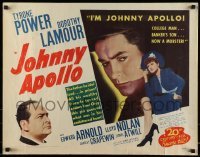 5g217 JOHNNY APOLLO 1/2sh R49 close-up of Tyrone Power & sexy Dorothy Lamour!