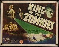 5g226 KING OF THE ZOMBIES 1/2sh '41 couple crash lands & finds mad doctor using undead in WWII!