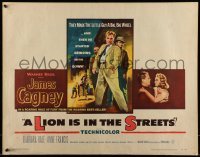 5g239 LION IS IN THE STREETS 1/2sh '53 the gutter was James Cagney's throne, sexy Anne Francis!