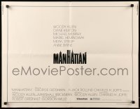 5g270 MANHATTAN 1/2sh '79 Woody Allen & Diane Keaton, New York City title design by Burt Kleeger!