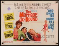 5g274 MARRIAGE-GO-ROUND 1/2sh '60 Julie Newmar wants to borrow Hayward's husband James Mason!