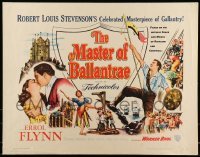 5g276 MASTER OF BALLANTRAE 1/2sh '53 Errol Flynn, Scotland, from Robert Louis Stevenson story!