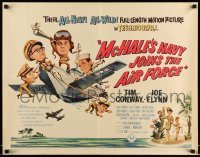 5g278 McHALE'S NAVY JOINS THE AIR FORCE 1/2sh '65 great art of Tim Conway in wacky flying ship!