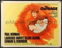 5g321 OUTRAGE 1/2sh '64 Paul Newman, Laurence Harvey, Claire Bloom, Edward G. Robinson