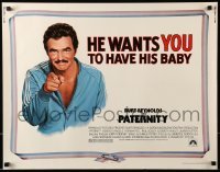 5g328 PATERNITY 1/2sh '81 great Lettick parody art of Burt Reynolds pointing like Uncle Sam!