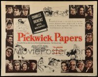 5g332 PICKWICK PAPERS 1/2sh '54 from Charles Dickens's novel, cool artwork!