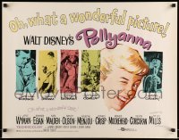5g339 POLLYANNA 1/2sh '60 art of winking Hayley Mills, Jane Wyman, Disney!