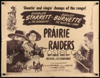 5g343 PRAIRIE RAIDERS 1/2sh '47 Starrett as Durango Kid & with Smiley Burnette!