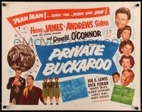 5g344 PRIVATE BUCKAROO 1/2sh R53 Harry James playing trumpet with the Andrews Sisters!