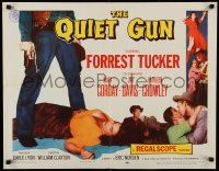 5g351 QUIET GUN 1/2sh '57 Forrest Tucker, sexy Mara Corday, the most violent vengeance in the West