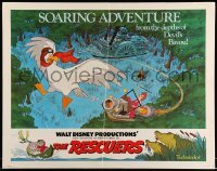 5g361 RESCUERS 1/2sh '77 Disney mouse mystery adventure cartoon from the depths of Devil's Bayou!