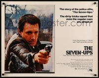 5g391 SEVEN-UPS 1/2sh '74 close up of elite policeman Roy Scheider pointing gun!