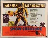 5g403 SNOW CREATURE 1/2sh '54 abominable Yeti terrorizes city, abducts women & annihilates men!