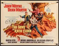 5g406 SONS OF KATIE ELDER 1/2sh '65 John Wayne, Dean Martin, sexy Martha Hyer!