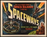 5g410 SPACEWAYS style A 1/2sh '53 Terence Fisher, Hammer sci-fi, space islands in the sky!