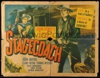 5g413 STAGECOACH 1/2sh R48 art of John Wayne with gun & rifle, different from the original!