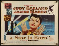 5g416 STAR IS BORN 1/2sh '54 art of Judy Garland, James Mason, George Cukor classic!