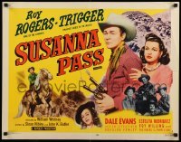5g429 SUSANNA PASS style A 1/2sh R56 great art of Roy Rogers riding Trigger, plus sexy Dale Evans!
