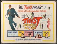 5g469 TWIST AROUND THE CLOCK 1/2sh '62 Chubby Checker in the first full-length Twist movie!
