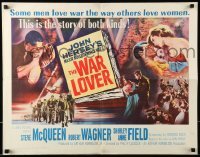 5g481 WAR LOVER 1/2sh '62 Steve McQueen & Robert Wagner loved war like others loved women!