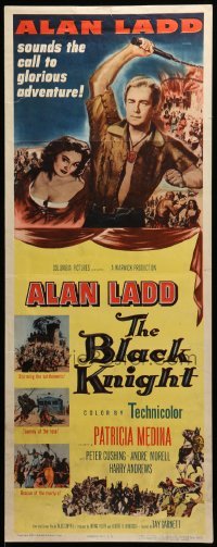 5g550 BLACK KNIGHT insert '54 Alan Ladd's biggest adventure, sexy Patricia Medina!