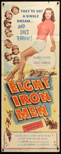 5g619 EIGHT IRON MEN insert '52 World War II soldiers & sexy full-length Mary Castle!