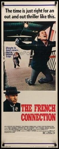 5g649 FRENCH CONNECTION insert '71 Gene Hackman in chase climax, directed by William Friedkin!