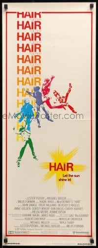 5g680 HAIR insert '79 Milos Forman musical, Treat Williams, let the sun shine in!
