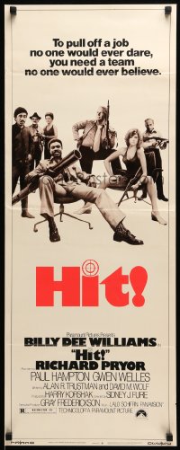 5g698 HIT insert '73 Billy Dee Williams w/giant bazooka, Richard Pryor, Paul Hampton!