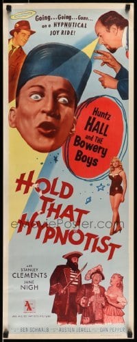 5g701 HOLD THAT HYPNOTIST insert '57 Huntz Hall & the Bowery Boys, sexy Jane Nigh!