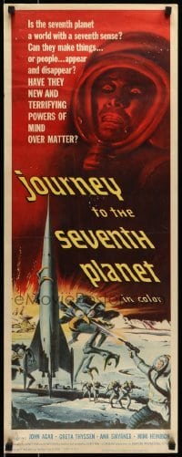 5g724 JOURNEY TO THE SEVENTH PLANET insert '61 have they terryfing powers of mind over matter?