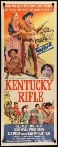 5g727 KENTUCKY RIFLE insert '55 with his wits, weapons & women he faced victory or sudden death!