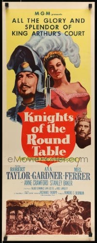 5g735 KNIGHTS OF THE ROUND TABLE insert R62 Robert Taylor as Lancelot, Ava Gardner as Guinevere!