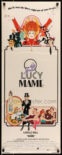 5g768 MAME insert '74 Lucille Ball, from Broadway musical, cool Bob Peak artwork!