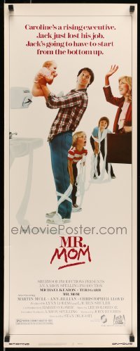 5g798 MR. MOM insert '83 wacky image of stay-at-home father Michael Keaton with his kids!