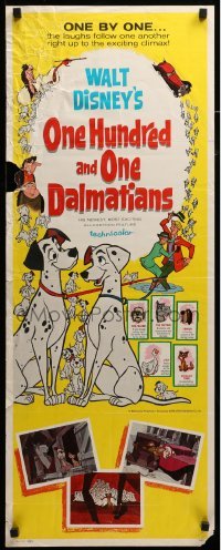5g818 ONE HUNDRED & ONE DALMATIANS insert '61 most classic Walt Disney canine family cartoon!