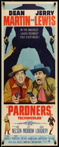 5g826 PARDNERS insert R65 wacky cowboys Jerry Lewis & Dean Martin in western action!