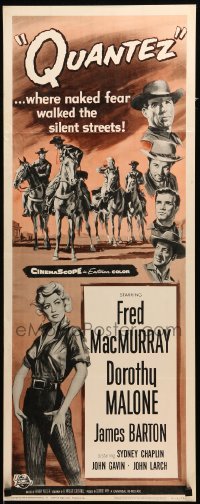5g837 QUANTEZ insert R64 artwork of Fred MacMurray & sexy Dorothy Malone with torn shirt!