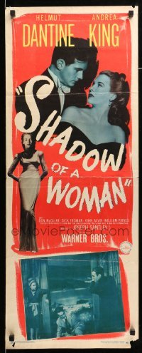 5g870 SHADOW OF A WOMAN insert '46 pretty Andrea King is in love with psychopathic Helmut Dantine!