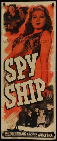 5g897 SPY SHIP insert '42 great images of sexy female aviator & German spy Irene Manning!