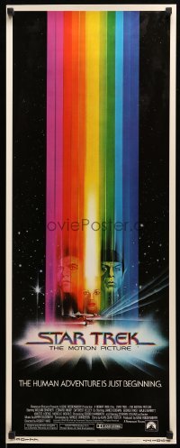 5g904 STAR TREK insert '79 Bob Peak art of William Shatner, Leonard Nimoy & Persis Khambatta!