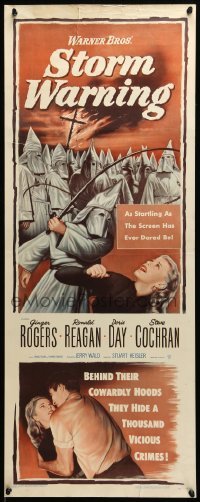 5g907 STORM WARNING insert '51 art of Ginger Rogers, Ronald Reagan & The Ku Klux Klan!