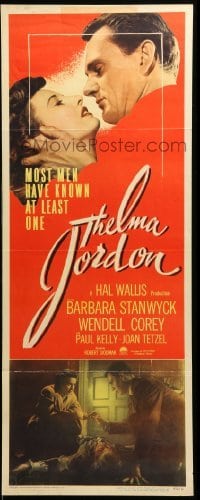 5g931 THELMA JORDON insert '50 most men have known at least one woman like Barbara Stanwyck!