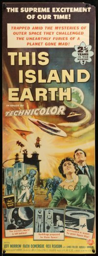 5g936 THIS ISLAND EARTH insert '55 they challenged unearthly furies of a planet gone mad!